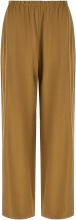 Max Mara Mxp Destino Broek - Dames - Straight fit broeken - Beige - M - Linnen - Broeken