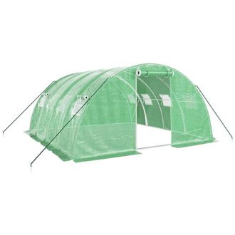 vidaXL Invernadero Con Estructura De Acero Verde 16 M&sup2; 4x4x2 M Vidaxl