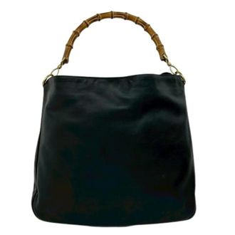 Gucci Pre-owned Handbags, female, Black, Size: ONE SIZE Pre-owned Vintage Bamboo Leather Tote
