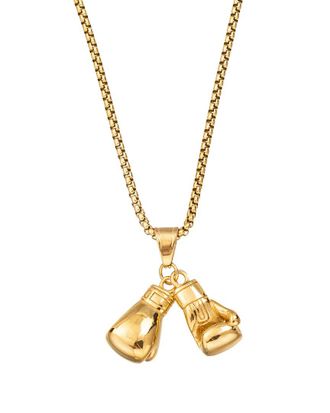 Eyecandy LA Eye Candy La The Bold Collection Titanium Ezra Necklace