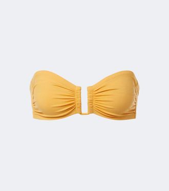 Eres Show gathered bandeau bikini top