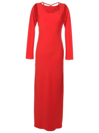 Gloria Coelho cut-out midi dress - Red