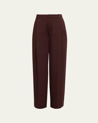 Vince Mid-Rise Wide-Leg Trousers