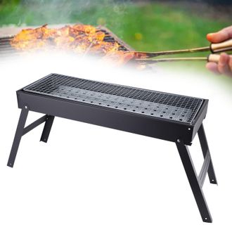 OEM Parrilla De Carb&oacute;n Ligera Y Port&aacute;til Con Patas Plegables, Ideal Para Acampar, El Jard&iacute;n Y Uso Al Aire Libre (fabricada En Hierro Y Acero Inoxidable, T