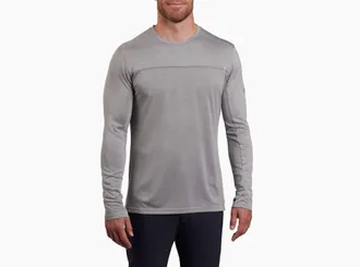 K&uuml;hl Engineered Long Sleeve Performance Shirt In Heathered Grey