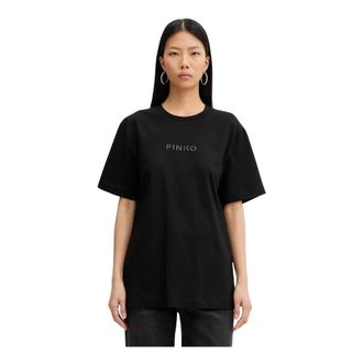 Pinko Pinko, Dames, Tops, Zwart, Maat: XS Katoen