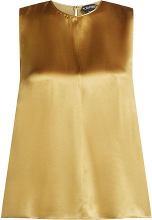 Tom Ford Satijnen blouse - Goud