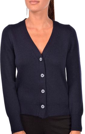 Gran Sasso Deep V-Neck Wool Cardigan With Button-Down Front