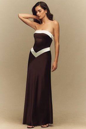 Mare Mare Colorblock Draped Maxi Dress