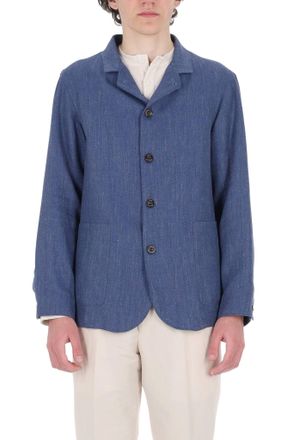 Finamore Frans Wool-Linen Tailored Blazer