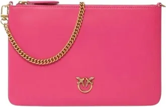 Pinko Pinko, Dames, Tassen, Roze, Maat: ONE Size Zijde