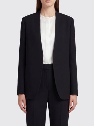 Maison Margiela Blazer corto aperto in lana con iconico White Stitch