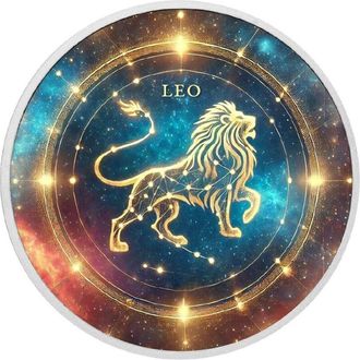 OEM Moneda De Plata De 1 Oz Con El S&iacute;mbolo Del Zodiaco Leo