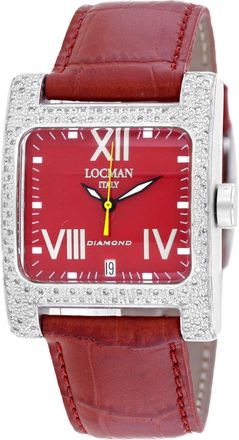 Locman Womens Classic Red Dial Watch