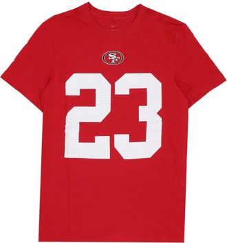 Nike Mc Caffrey No 23 Tee - Heren - Fitness - Rood - L - Katoen - Fitness
