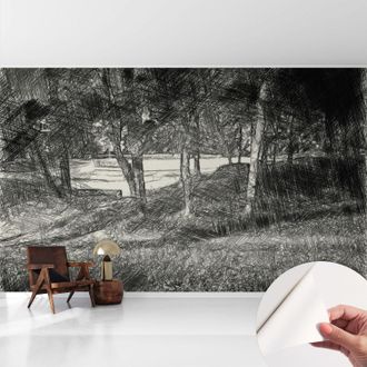 Tulup Fotomurale Adesivo - Murale Da Parete - Carta Da Parati Autoadesiva - Design Parete Moderno - Paesaggio Sereno 416x254 Cm