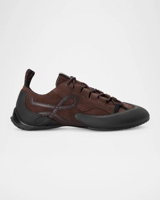 Loewe Men & apos;s Grip Suede Low-Top Sneakers