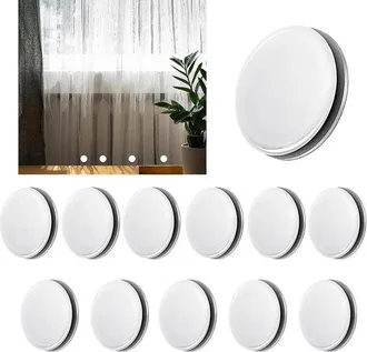 OEM 12 Pesas Magn&eacute;ticas Redondas Para Cortinas, Pesas Para Cortinas De Ducha, Pesas Magn&eacute;ticas Redondas Para Cortinas, Magn&eacute;ticas, Blancas
