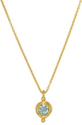 Ottoman Hands Birthstone Pendant Necklace in March at Nordstrom