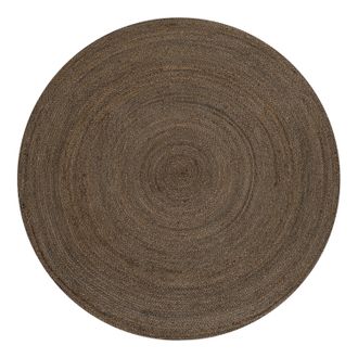 Jonathan Y Designs Zara Braided Coastal Cottage Round Jute Gray Round Area Rug