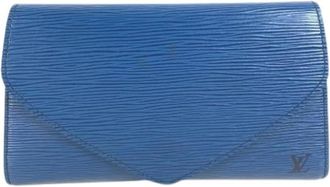 Louis Vuitton Pre-owned M52635 Clutch Bag - unisex - Vintage Clutch - Blauw - ONE Size - Leer - Vintage