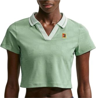 Nike (WMNS) Nike Court Collection Dri-FIT Cropped Polo Steam Barely Green IB0772-006