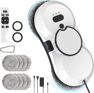 OEM Robot Limpiacristales, Pulverizaci&oacute;n Ultras&oacute;nica, Mando A Distancia, Gris Claro