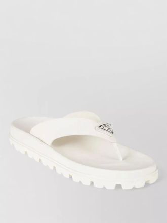 Prada rubber thong sandals open toe sole