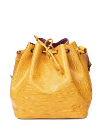Louis Vuitton monogram-embossed bucket bag - Yellow