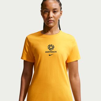 Nike Australia Nike Womens Soccer T-Shirt in Yellow | IH2234-739