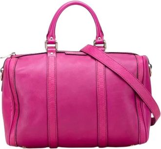 Gucci Pre-owned Handbags, female, Pink, Size: ONE SIZE Pre-owned Satchel
