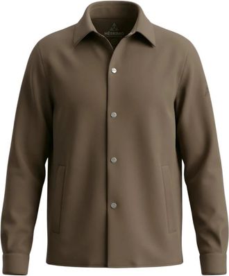 H&egrave;SKIMO Overshirt Interlock - Heren - Zomerjassen - Bruin - XL - Jassen