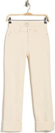 DL1961 Mara Ankle Straight Leg Jeans in Flax Cuffed at Nordstrom Rack, Size 24