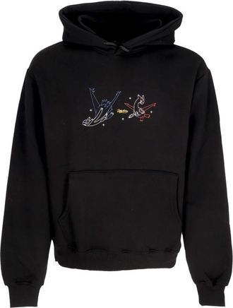 Dolly Noire Latias & Latios Hoodie - Heren - Hoodies - Zwart - XL - Katoen - Hoodies & sweatvesten