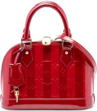 Louis Vuitton Pre-owned Handbags, female, Red, Size: ONE SIZE Pre-owned Alma BB