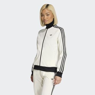 adidas Outdoorjacke ADIDAS ORIGINALS CLASSIC TT, Damen, Gr. XXL, sanftes wei&szlig;, schwarz, Obermaterial: 52% Baumwolle, 48% Polyester, Jacken Outdoorjacke