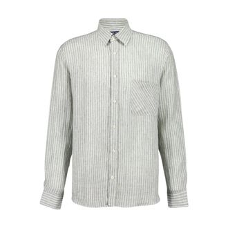 Frescobol Carioca Telles Linnen Overhemd - Heren - Casual Overhemden - Groen - 2XL - Linnen - Overhemden
