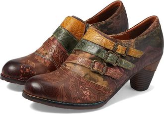 L'Artiste by Spring Step Graphic Womens Shoes Brown : EU 42 (US Womens 10.5-11) M, Leather/Synthetic