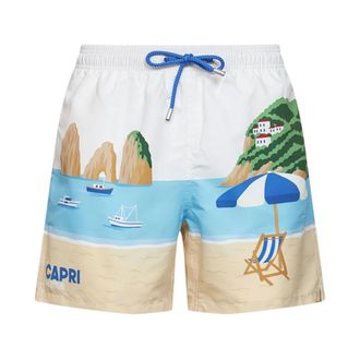 MC2 Saint Barth Beachwear, male, Multicolor, Size: XL Gustavia Swim Shorts
