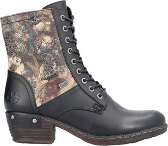 Rieker Womens Multi Leather Boots In Black