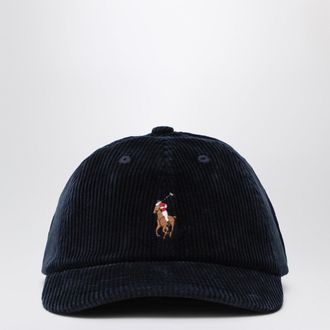 Polo Ralph Lauren Navy Blue Corduroy Baseball Cap