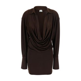 Andamane Lilia Mini Dress - Dresses - Mujer - Marr&oacute;n - M