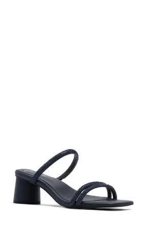 FRANKiE4 Robbie Sandal in Navy Crystal at Nordstrom, Size 7.5