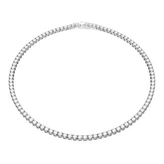 Swarovski Matrix Tennis Ketting - Dames - Kettingen - Grijs - ONE Size - Accessoires