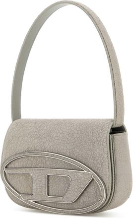 Diesel Womens 1dr Shoulder Bag Gray Ovine Leather Bovine