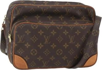 Louis Vuitton Pre-owned Cross Body Bags, female, Brown, Size: ONE SIZE Pre-owned Vintage Leather Cross Body Bag