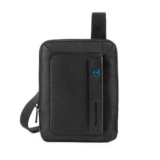 Piquadro Cross Body Messenger, male, Black, ONE SIZE, Pocket Crossbody Bag with iPad Mini Compartment