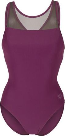 Arena Mesh Swimsuit Cross Back Badeanzug f&uuml;r Damen | lila