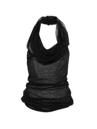 Rick Owens Black Halter Neck Top
