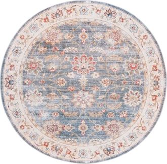 Safavieh Alfombra poli&eacute;ster verde/beige 122 x 122 cm